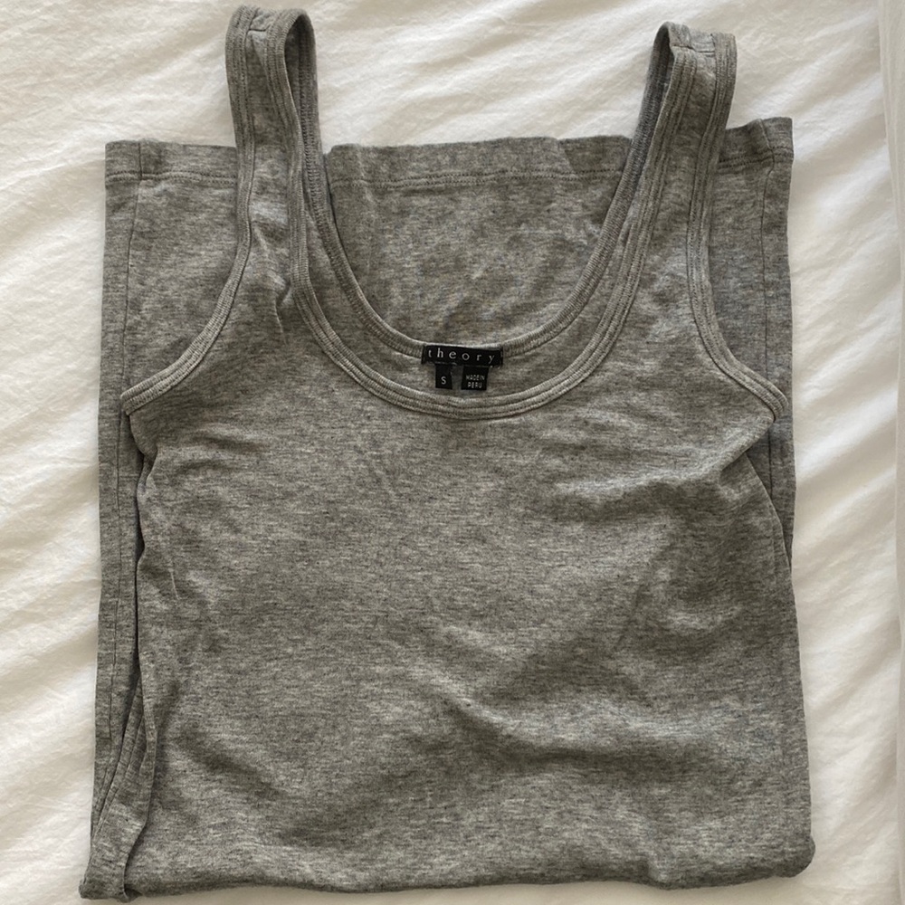 Theory long cotton tank